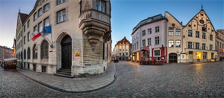 Panorama of Tallinn Old Town in the Morning, Tallinn, Estonia Foto de stock - Royalty-Free Super Valor e Assinatura, Número: 400-08053370