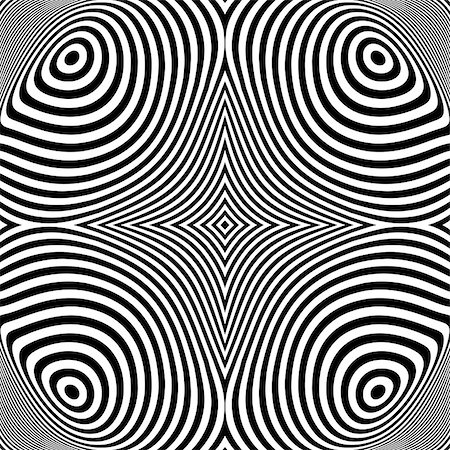simsearch:400-08053313,k - Design monochrome ellipse movement illusion background. Abstract stripe torsion texture. Vector-art illustration Stock Photo - Budget Royalty-Free & Subscription, Code: 400-08053962