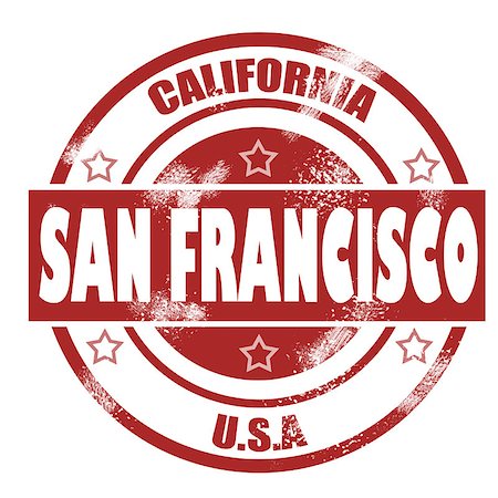 san francisco art - San Francisco Stamp image with hi-res rendered artwork that could be used for any graphic design. Stock Photo - Budget Royalty-Free & Subscription, Code: 400-08074383