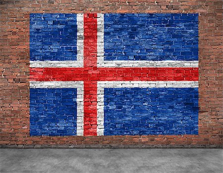 simsearch:400-08403526,k - Flag of Iceland and part of foreground Fotografie stock - Microstock e Abbonamento, Codice: 400-08074727