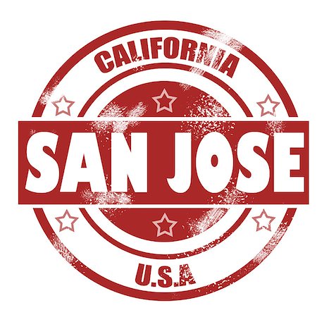 san jose - San Jose Stamp image with hi-res rendered artwork that could be used for any graphic design. Stock Photo - Budget Royalty-Free & Subscription, Code: 400-08075398