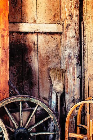 Photo of the interior of an old barn as a background. Stock Photo - Budget Royalty-Free & Subscription, Code: 400-08075633