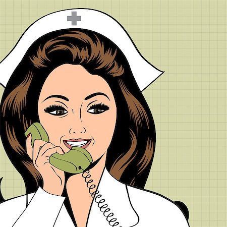 simsearch:400-07975463,k - Beautiful friendly and confident nurse , vector illustration Stock Photo - Budget Royalty-Free & Subscription, Code: 400-08075843