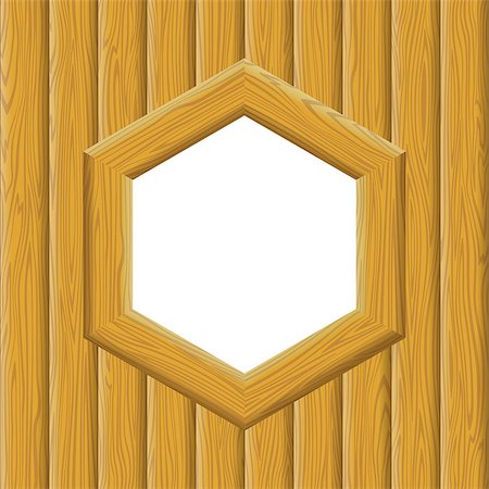 simsearch:400-05287751,k - Wooden Hexagon Frame on a Wall with Empty White Space, Background for Your Image or Text. Fotografie stock - Microstock e Abbonamento, Codice: 400-08075851