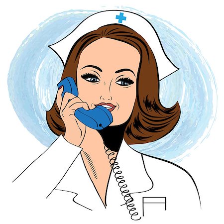 simsearch:400-07975463,k - Beautiful friendly and confident nurse , vector illustration Stock Photo - Budget Royalty-Free & Subscription, Code: 400-08076044