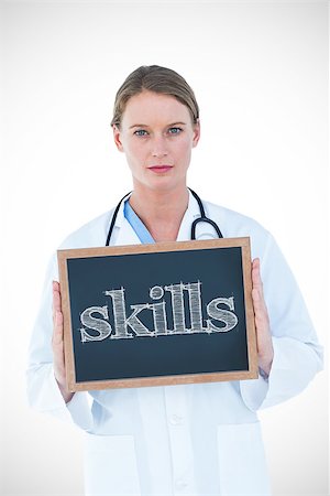 simsearch:400-08076735,k - The word skills against doctor showing chalkboard Foto de stock - Super Valor sin royalties y Suscripción, Código: 400-08076694