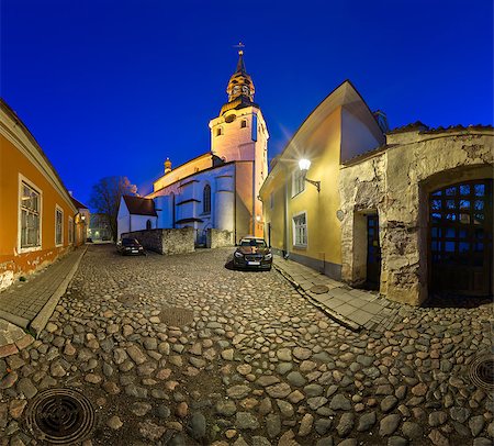 estonian coloured houses - Saint Mary's Cathedral and Kiriku Plats on Toompea Hill in Tallinn, Estonia Stock Photo - Budget Royalty-Free & Subscription, Code: 400-08077515