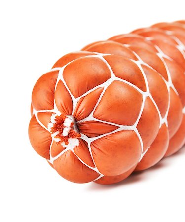 simsearch:400-04848063,k - boiled sausage loaf, isolated on white background Foto de stock - Super Valor sin royalties y Suscripción, Código: 400-08077744