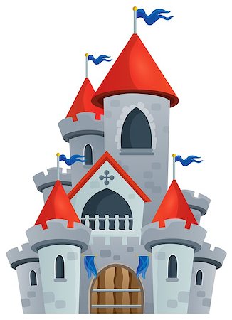 simsearch:400-04236220,k - Fairy tale castle theme image 1 - eps10 vector illustration. Photographie de stock - Aubaine LD & Abonnement, Code: 400-08078242