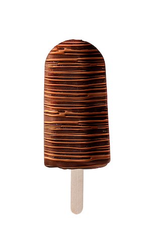 simsearch:400-06854949,k - ice cream covered with chocolate isolated on white background Stockbilder - Microstock & Abonnement, Bildnummer: 400-08070358