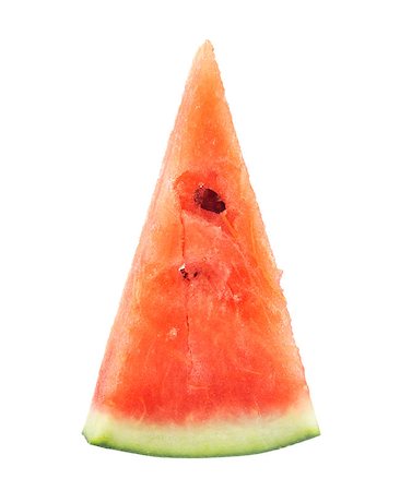 red water melon - Slices of watermelon on white background Photographie de stock - Aubaine LD & Abonnement, Code: 400-08070376