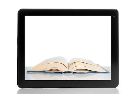 simsearch:400-08501429,k - digital tablet pc isolated on white background with space for text Photographie de stock - Aubaine LD & Abonnement, Code: 400-08070504