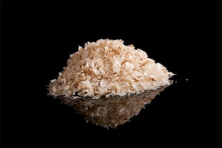 simsearch:400-08154994,k - Sea salt crystals pile isolated on black background. Minimal luxurious wellness spa concept. Stock Photo - Budget Royalty-Free & Subscription, Code: 400-08071163