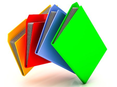 red and blue folder icon - folders and files on a white background Stock Photo - Budget Royalty-Free & Subscription, Code: 400-08071179