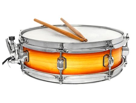 simsearch:400-06133570,k - Sunburst snare drum with drumsticks Stock Photo - Budget Royalty-Free & Subscription, Code: 400-08071344