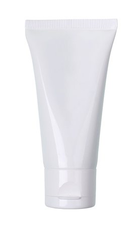 simsearch:400-09097751,k - Tube Of Cream or Gel white plastic product isolated on white, clipping path and alpha channel included. Foto de stock - Super Valor sin royalties y Suscripción, Código: 400-08071374
