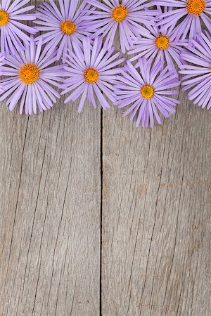 simsearch:400-07662543,k - Wooden background with blue flowers and copy space Stock Photo - Budget Royalty-Free & Subscription, Code: 400-08071446