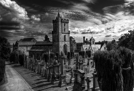 A Moody shot of the Church of the Holy Rude Stock Photo - Budget Royalty-Free & Subscription, Code: 400-08071754