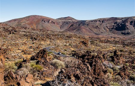 Lunar landscape of Teide National Park. Tenerife. Canary Islands, Spain Photographie de stock - Aubaine LD & Abonnement, Code: 400-08072323