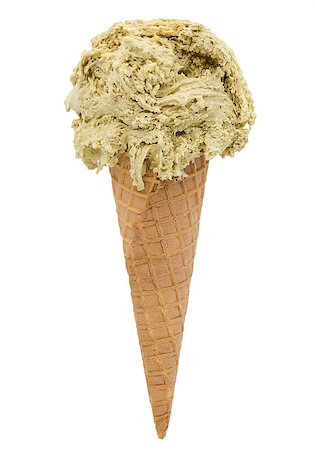 simsearch:400-06081324,k - pistachio ice cream isolated on white background, selective path included in the file. Stock Photo - Budget Royalty-Free & Subscription, Code: 400-08094056