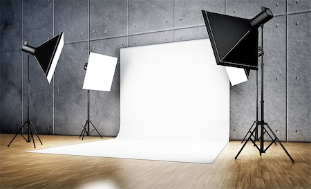 strebe - 3D rendering of a studio background Stock Photo - Budget Royalty-Free & Subscription, Code: 400-08094080