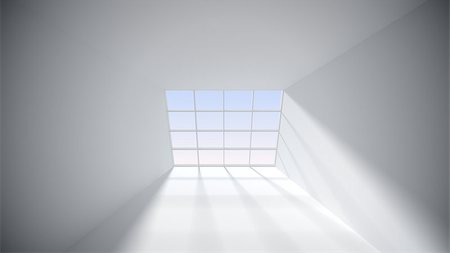 Abstract white room with window Foto de stock - Royalty-Free Super Valor e Assinatura, Número: 400-08094395