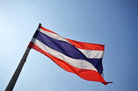 flagstaff - Flag of Thailand or Siam in blue sky Stock Photo - Budget Royalty-Free & Subscription, Code: 400-08094520