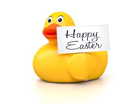 simsearch:400-04240306,k - An image of a nice rubber duck with text happy easter Stock Photo - Budget Royalty-Free & Subscription, Code: 400-08094630