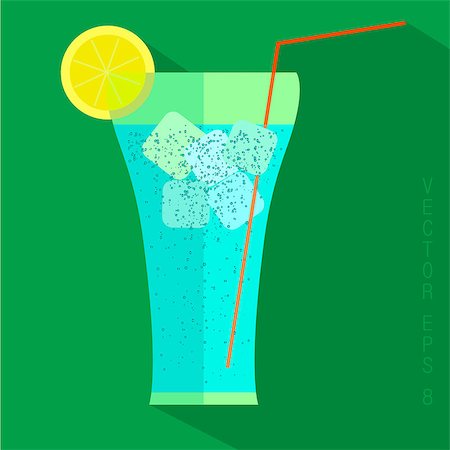 egor_zaharov (artist) - Juice glass icon. Flat icon with long shadow. Vector illustration Fotografie stock - Microstock e Abbonamento, Codice: 400-08094698