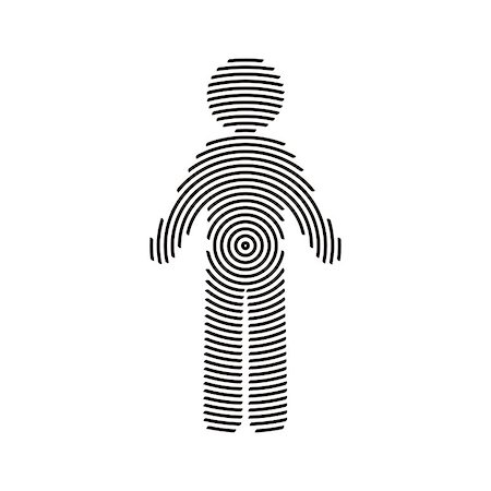 simsearch:400-05131090,k - Black vector man icon made of circle lines Stock Photo - Budget Royalty-Free & Subscription, Code: 400-08095764