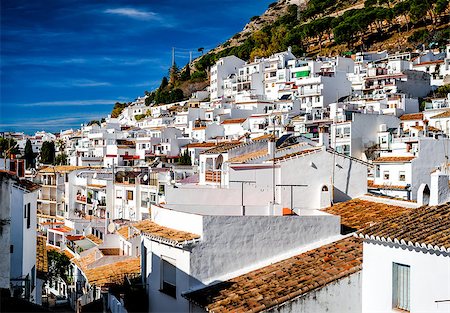 spain malaga landscape photography - Day view of Mijas. Mijas is a lovely Andalusian town on the Costa del Sol. Spain Stock Photo - Budget Royalty-Free & Subscription, Code: 400-08095827