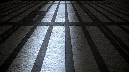 dark prison cell - Prison Interior with Jail Bars closing. Stock Photo - Budget Royalty-Free & Subscription, Code: 400-08095850