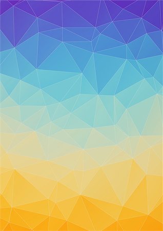 simsearch:400-08094145,k - Orange blue abstract polygonal background for your web design Photographie de stock - Aubaine LD & Abonnement, Code: 400-08096666