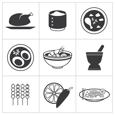 icon thai food Stock Photo - Budget Royalty-Free & Subscription, Code: 400-08097169