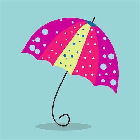 simsearch:400-04921907,k - Multicolored umbrella-cane - a symbol of summer and holidays. art Stock Photo - Budget Royalty-Free & Subscription, Code: 400-08097237