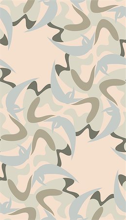 Desaturated blue and brown boomerang shapes in seamless pattern Foto de stock - Super Valor sin royalties y Suscripción, Código: 400-08097404