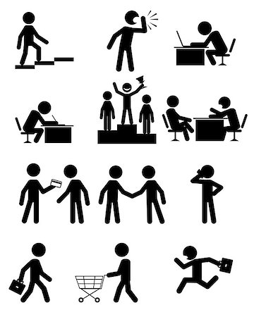 Vector illustration of a people in business Stock Photo - Budget Royalty-Free & Subscription, Code: 400-08097694