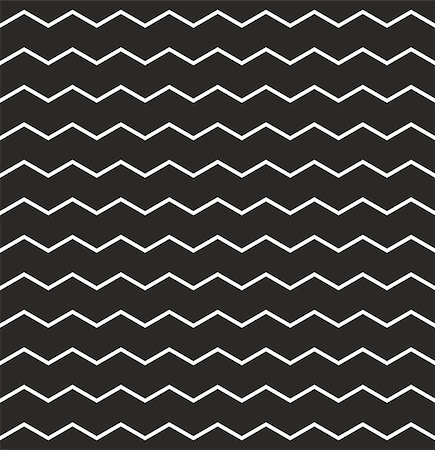 simsearch:400-08675660,k - Zig zag vector chevron black and white tile pattern for seamless decoration wallpaper Stock Photo - Budget Royalty-Free & Subscription, Code: 400-08097753