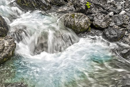 long time exposure on the river in Sottoguda gorges, Veneto - Italy Stock Photo - Budget Royalty-Free & Subscription, Code: 400-08097787