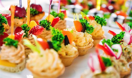 simsearch:400-07572419,k - Close-up of tartlets with various fillings Stock Photo - Budget Royalty-Free & Subscription, Code: 400-08098502