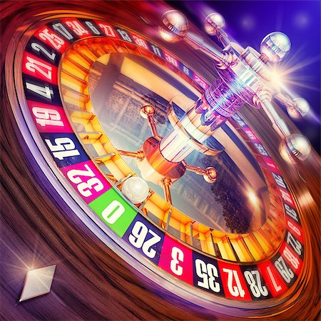 simsearch:400-07832442,k - 3D rendering of a roulette Stock Photo - Budget Royalty-Free & Subscription, Code: 400-08098592