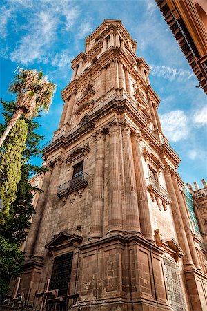 Cathedral in Malaga, Andalusia, Spain Photographie de stock - Aubaine LD & Abonnement, Code: 400-08093551