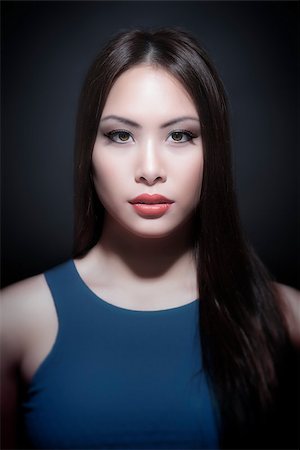 A portrait of a beautiful young asian woman Stock Photo - Budget Royalty-Free & Subscription, Code: 400-08093594