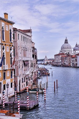 venice, beautiful romantic italian city on sea with great canal and gondolas Stock Photo - Budget Royalty-Free & Subscription, Code: 400-08093700
