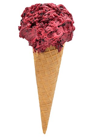 simsearch:400-04667118,k - flavored ice cream berries isolated on white background, selective path included in the file. Photographie de stock - Aubaine LD & Abonnement, Code: 400-08093775