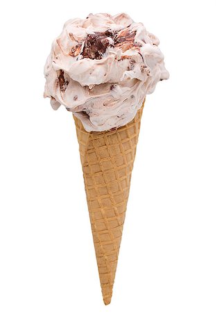 simsearch:400-04279963,k - chocolate and nuts ice cream isolated on white background, selective path included in the file. Foto de stock - Super Valor sin royalties y Suscripción, Código: 400-08093779