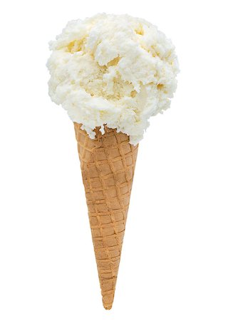 simsearch:400-06081324,k - coconut ice cream isolated on white background, selective path included in the file. Stock Photo - Budget Royalty-Free & Subscription, Code: 400-08093780