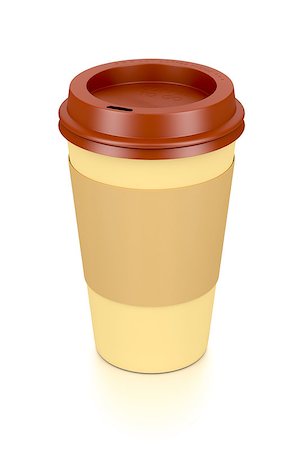 An image of a coffee to go cup Stock Photo - Budget Royalty-Free & Subscription, Code: 400-08093862