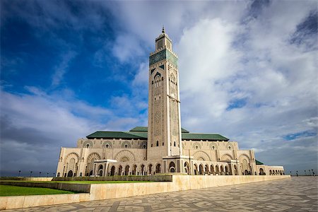 Casablanca, Morroco at Hassan II Mosque. Photographie de stock - Aubaine LD & Abonnement, Code: 400-08107467