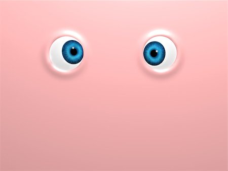 simsearch:400-07407480,k - Funny eyes on pink background Stockbilder - Microstock & Abonnement, Bildnummer: 400-08107526